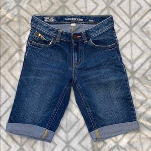 Girls Lands’end size 10S Bermuda shorts